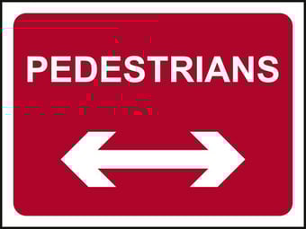 Picture of Spectrum 1050 x 750mm Temporary Sign & Frame - Pedestrians - Arrow Left & Right) - [SCXO-CI-14724]