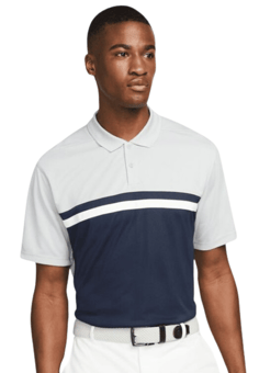 picture of Nike Victory Men's Golf Polo - Light Smoke Grey/Obsidian - BT-DH0849-LSGOBS - (LP)