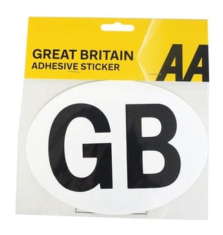 picture of AA Great Britain Badge Adhesive Sticker - [SAX-AA0038] - (DISC-R)