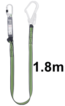 picture of Kratos Shock Absorbing 30mm Wide Webbing Lanyard with 2 Connectors - 1.8mtr - [KR-FA30-304-18]