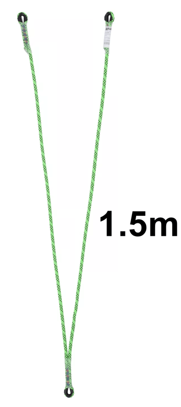 Honeywell Kernmantle Twin Restraint Lanyard - 1.5m + QT + 2GO55 - [HW-1032352]