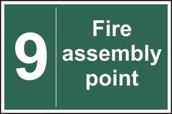 picture of Spectrum Fire assembly point 9 – SAV 600 x 400mm - SCXO-CI-12081 - (DISC-X)