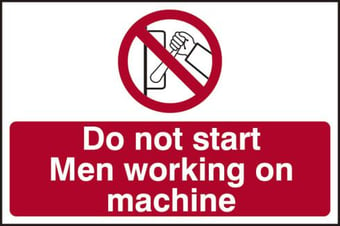 picture of Spectrum Do Not Start Men Working On Machine – RPVC 300 x 200mm - SCXO-CI-13903