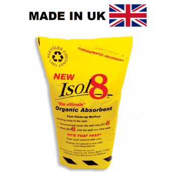 picture of Isol8 Organic Absorbent - Highly Concentrated - 10 Litre Bag - 1.4kg - Cleans 7.5 Litre Spill - [I8-ISOL8]