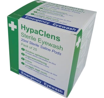 picture of HypaClens Sterile Eyewash Pods - 20ml Pods - Pack of 25 - [SA-E401APK25]
