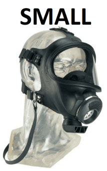 picture of MSA - 3S Full Face Mask - Standard Version - Polycarbonate Lens - Rubber - RD40 - Small - [MS-D2055779]
