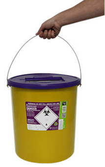 Picture of SHARPSGUARD Eco Cyto 22 Litre Sharps Bin - [DH-SC620YS]