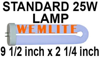 Picture of Wemlite BL368 25 Watts Standard UV Lamp For Fly Killers - [BP-LT25WX-W]