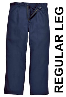 picture of Portwest BZ30 - Bizweld Work FR Trousers - Navy - Regular Leg - PW-BZ30NVR