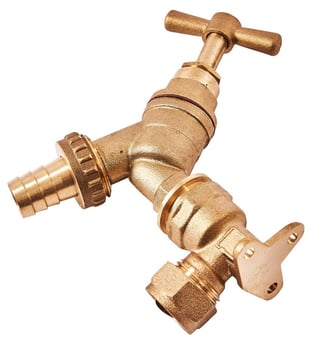 picture of Amtech BSP Brass Tap and Hose Adaptor - 1/2" x 3/4" - [DK-U2010]