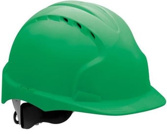 Picture of JSP - The New EVO 3 Vented Green Hard Hat - Standard Peak & 3D Wheel Ratchet Adjustment Harness - [JS-AJF170-000-300]