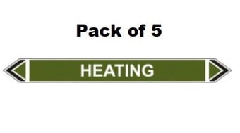 picture of Flow Marker - Heating - Green - Pack of 5 - [CI-13419]