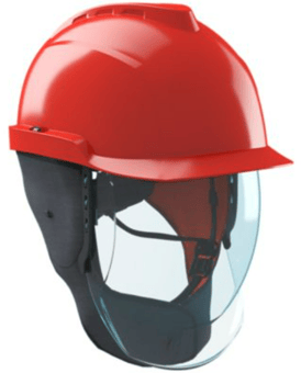picture of MSA V-Gard 950 Class 2 Safety Helmet Non-Vented Red - [MS-GVF3A-C0AA00I-000]