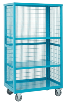 Picture of QMP Boxwell Trolley Without Doors - Light Blue - Steel - 1355H x 900W x 600D - [QM-XW139060MUXX] - (LP)