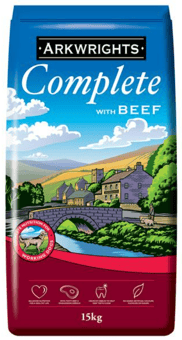 picture of Arkwrights Complete Adult Dry Dog Food Beef 15kg - [CMW-ARK001]