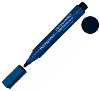 Picture of Detectable Permanent Marker Pen - Black Bullet Tip - Box Deal of 10 - [IH-DT-146-A06-P02-A07] - (LP)