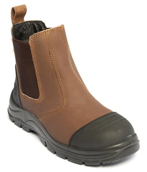 picture of Unbreakable U110 Granite Composite Brown Leather Safety Dealer Boot - S3 SRC - BR-U110