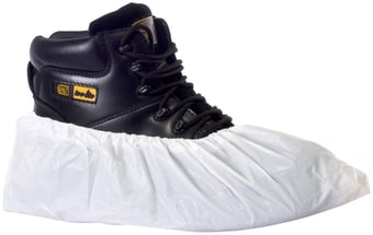 Picture of CPE Disposable Overshoe - 16" - Easy Slip of Shoe Cover - White - 20gms - Bag of 50 Pairs - [ST-E16600]