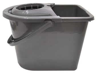 picture of Centurion Bucket - Mop and Wringer - Silver Plastic - 12 Litre - [CI-80060]
