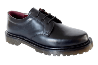 picture of Tuffking Yate - SB - SRA - Black Grain Leather Shoes - Steel Toe Cap - [GN-5222]