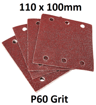 picture of Amtech 10pc Square Sanding Sheet Set - P60 Grit 110 x 100mm - [DK-V4040]