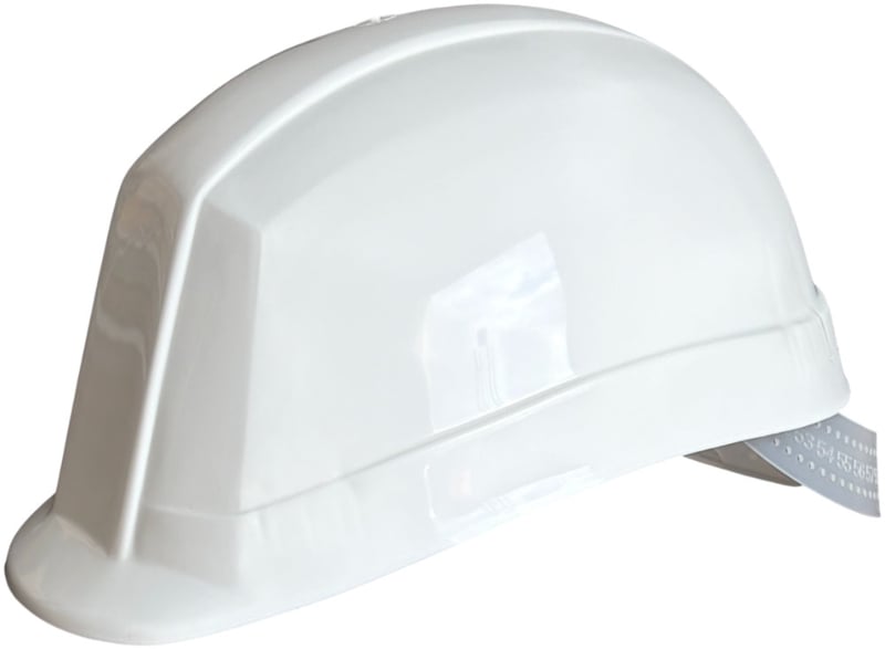 Short Dated White Vented Helmet With Sweetband - [TY-HC31-WHITE] - (DISC-W)