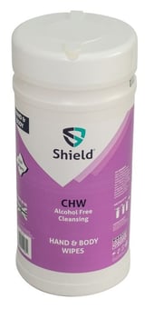 picture of Shield CHW Cleansing Hand/Body Patient Wipes - 150 Wipes - [BM-CHW]