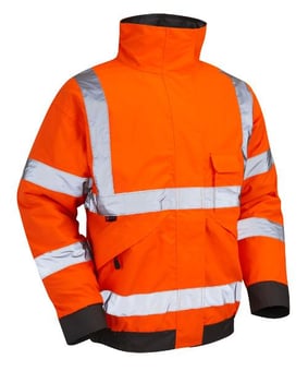 Picture of LEO Orange Hi-Vis Bomber Jacket Class 3 - LE-J01-O - (LP)