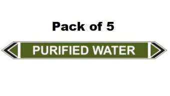 picture of Flow Marker - Purified Water - Green - Pack of 5 - [CI-13414]