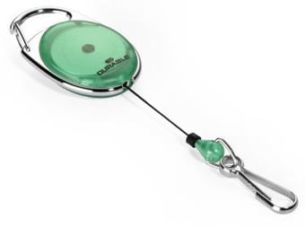 picture of Durable - Badge Reel With Snap Hook - Green - Pack of 5 - [DL-832705]