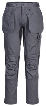 picture of Portwest CD883 - WX2 Stretch Holster Trousers Metal Grey - PW-CD883MGR