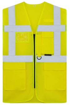 picture of Korntex Mesh Multifunctional Safety Vest Larisa - Hi-Vis Yellow - KTX-KXCMMFYW