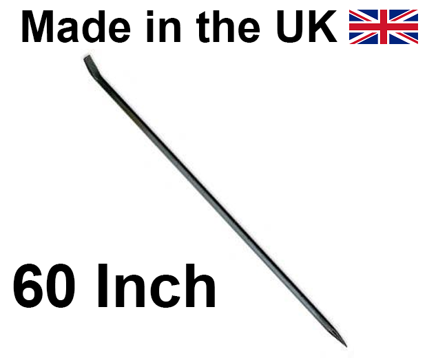 NON INSULATED Hexagon Heel Point Crowbar 60 Inch 32mm