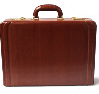 picture of Attache Briefcase - Cognac - 46 x 33 x 11cm - Bonded Leather - [TI-1070-COGNAC]