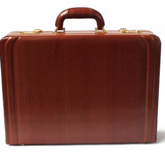 Picture of Attache Briefcase - Cognac - 46 x 33 x 11cm - Bonded Leather - [TI-1070-COGNAC] - (NS-28-AUG)