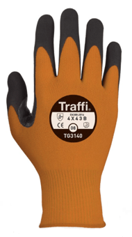 Picture of TraffiGlove Morphic 3 Orange/Black Gloves - TS-TG3140