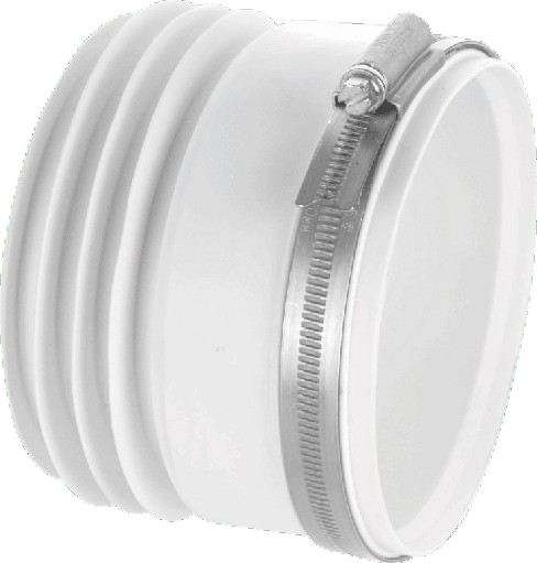 McAlpine MAC-1-BTW Short Straight WC Connector - 90-114mm Inlet x 4"/110mm - [MLP-K91497]