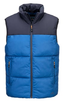 picture of Portwest KX305 - KX3 Downlike Baffle Gilet - Quartz/Dark Navy - PW-KX305QDR