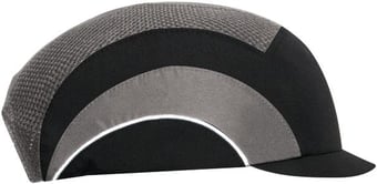 picture of JSP - Black & Grey Hardcap A1+ 2.5cm Micro Peak - [JS-ABT000-005-000]