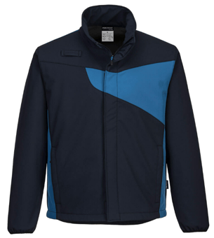 picture of Portwest PW2 Softshell Jacket 2L Navy/Royal Blue - PW-PW271NRR