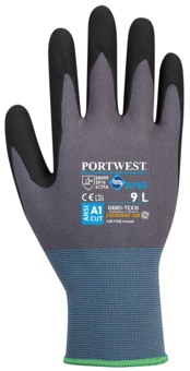 picture of Portwest AP65 NPR Pro Nitrile Black/Grey Foam Gloves - Pair - PW-AP65K7R
