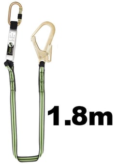 picture of Kratos Shock Absorbing 30mm Wide Webbing Lanyard with 2 Connectors - 1.8mtr - [KR-FA30-304-18]