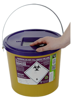 picture of SHARPSGUARD Eco Cyto 7 Litre Sharps Bin - NHS Code FSL371 - [DH-DD673]