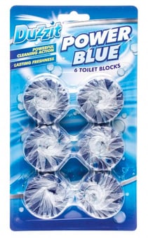 Picture of Duzzit - Power Blue Toilet Blocks - Pack of 6 - [ON5-DZT1036-36]