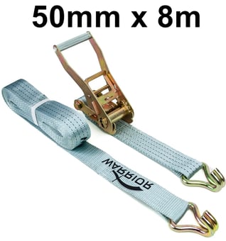 picture of ProSolve Ratchet Tie-Down Straps - 50mm x 8m x 4000kg (LC) - [PV-BDV1600CP]
