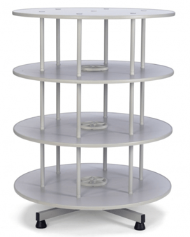 picture of BiGDUG Rotary Filing System - 4 Shelves - Height 1670mm - 96 Folders - [BDU-KKRFS84G]