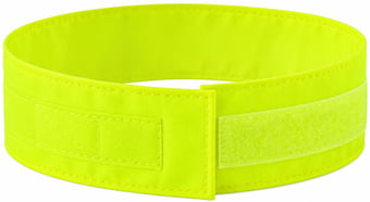 Picture of Yoko - Yellow Hi-Vis Narrow Arm Band - Waterproof Polyester - 450 x 50mm - [YO-HVW065]