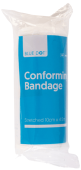 picture of Blue Dot Conforming Bandage 10cm x 4.5m - Pack of 10 - [CM-30BDC010]
