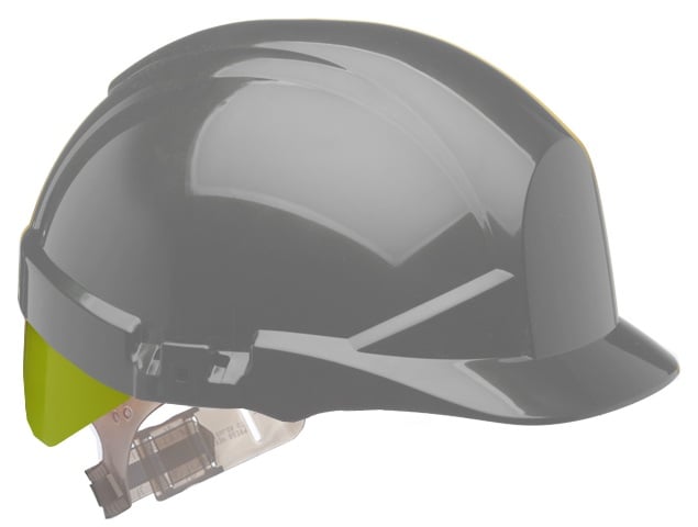 Centurion Reflex With Bright Yellow Slip Ratchet Grey Safety Helmet - Vented - Slip Ratchet - [CE-S12EHVYA]