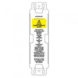 picture of Scafftag Asbestos Tag Holders - Pack of 10 Holders with a Permanent Pen - [SC-EITH-560]